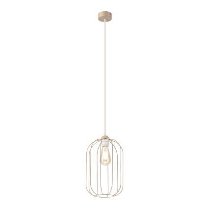 Lustr na lanku DESTELLO 1xE27/15W/230V pr. 21 cm béžová