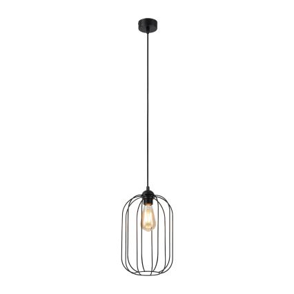 Lustr na lanku DESTELLO 1xE27/15W/230V pr. 21 cm černá