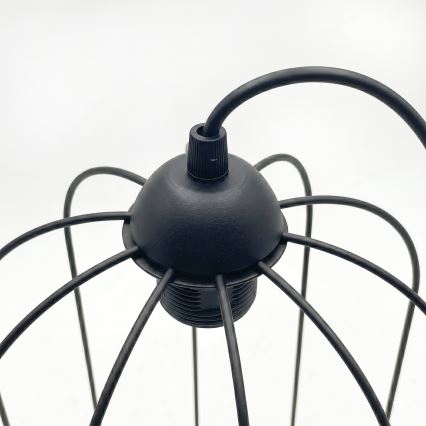 Lustr na lanku DESTELLO 1xE27/15W/230V pr. 21 cm černá