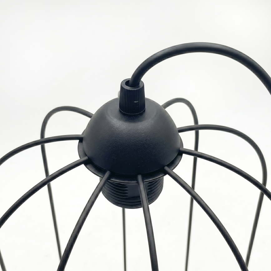 Lustr na lanku DESTELLO 1xE27/15W/230V pr. 21 cm černá