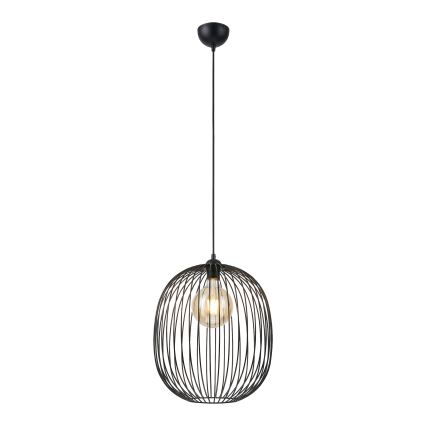 Lustr na lanku DESTELLO 1xE27/15W/230V pr. 32 cm černá