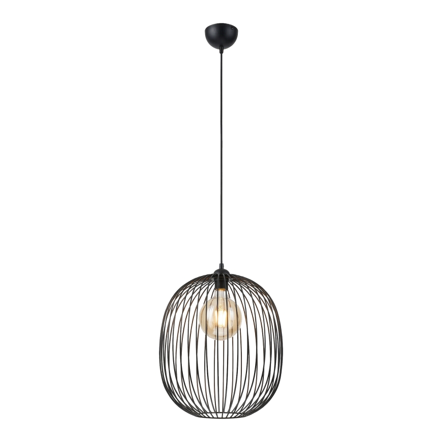 Lustr na lanku DESTELLO 1xE27/15W/230V pr. 32 cm černá