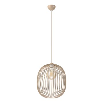 Lustr na lanku DESTELLO 1xE27/15W/230V pr. 33 cm béžová
