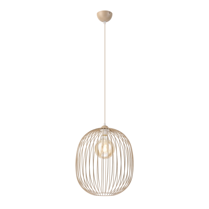 Lustr na lanku DESTELLO 1xE27/15W/230V pr. 33 cm béžová