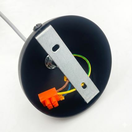 Lustr na lanku DESTELLO 1xE27/15W/230V pr. 33 cm černá