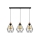 Lustr na lanku DIAMENT 3xE27/60W/230V dub
