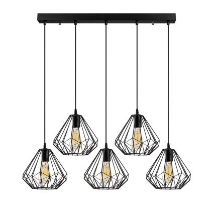 Lustr na lanku DIAMOND 5xE27/100W/230V