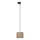 Lustr na lanku do 1-fázového lištového systému TRACER 1xE27/15W/230V pr. 20 cm černá/hnědá