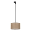 Lustr na lanku do 1-fázového lištového systému TRACER 1xE27/15W/230V pr. 38 cm černá/hnědá