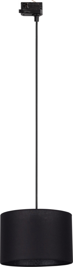 Lustr na lanku do 3-fázového lištového systému TRACER 1xE27/15W/230V pr. 30 cm černá