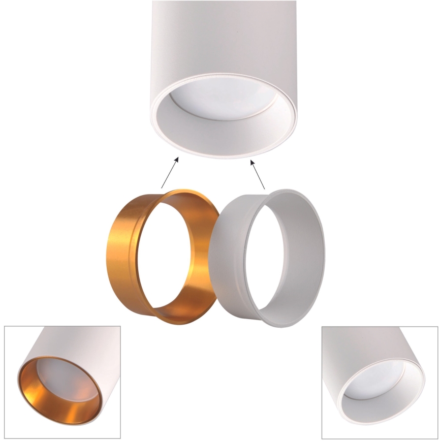 Lustr na lanku do lištového systému MARIBEL 3xGU10/10W/230V + 1 m lištový systém bílá