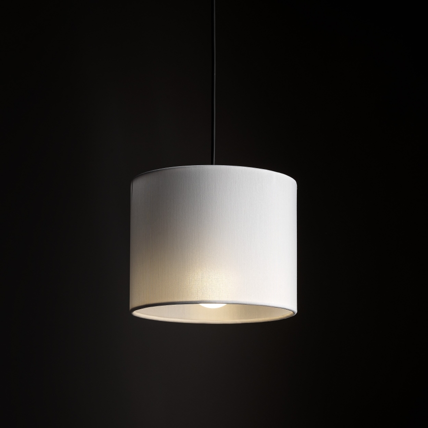 Lustr na lanku do 1-fázového lištového systému TRACER 1xE27/15W/230V pr. 20 cm černá/bílá