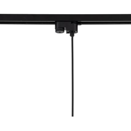 Lustr na lanku do 1-fázového lištového systému TRACER 1xE27/15W/230V pr. 20 cm černá/hnědá