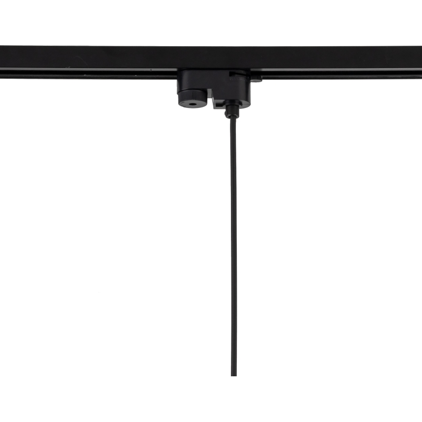 Lustr na lanku do 1-fázového lištového systému TRACER 1xE27/15W/230V pr. 20 cm černá/hnědá