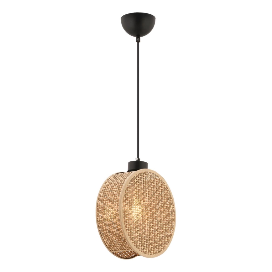 Lustr na lanku DRUM 1xE27/60W/230V hnědá