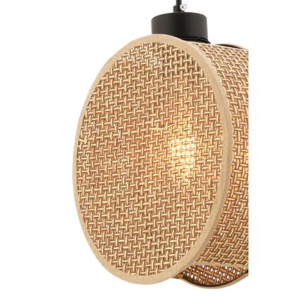 Lustr na lanku DRUM 1xE27/60W/230V hnědá