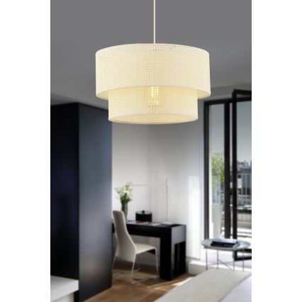Lustr na lanku ECHO 1xE27/60W/230V krémová