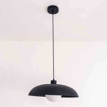 Lustr na lanku ECLIPSE 1xE27/15W/230V černá