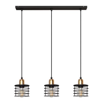 Lustr na lanku EDISON 3xE27/15W/230V