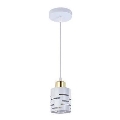 Lustr na lanku ELEN 1xE27/35W/230V bílá/zlatá