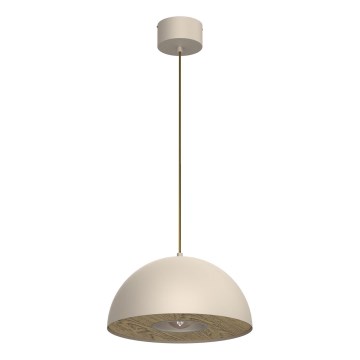 Lustr na lanku ELGUND 1xE27/15W/230V pr. 35 cm béžová