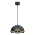 Lustr na lanku ELGUND 1xE27/15W/230V pr. 35 cm černá