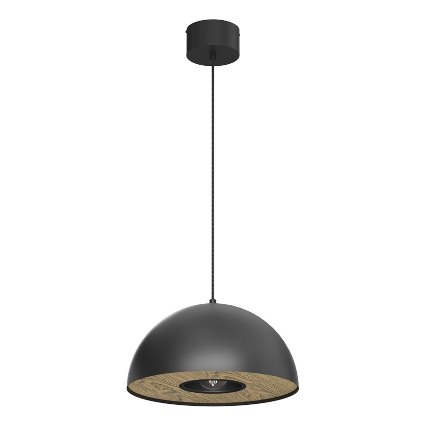 Lustr na lanku ELGUND 1xE27/15W/230V pr. 35 cm černá