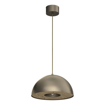 Lustr na lanku ELGUND 1xE27/15W/230V pr. 35 cm mosaz