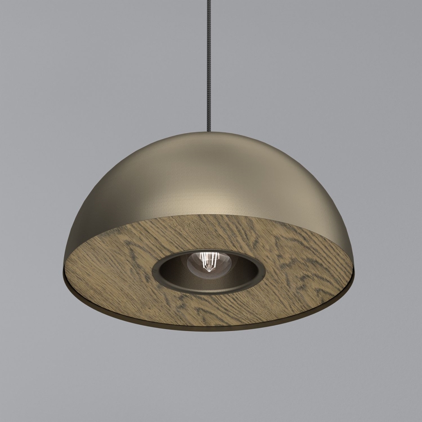Lustr na lanku ELGUND 1xE27/15W/230V pr. 35 cm mosaz