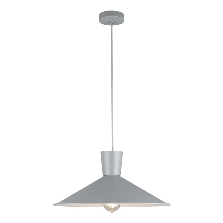 Lustr na lanku ELISTA 1xE27/60W/230V šedá