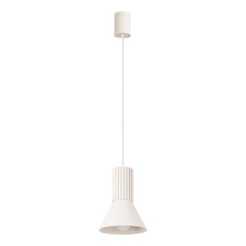 Lustr na lanku ESTRIA 1xE14/10W/230V pr. 14 cm krémová