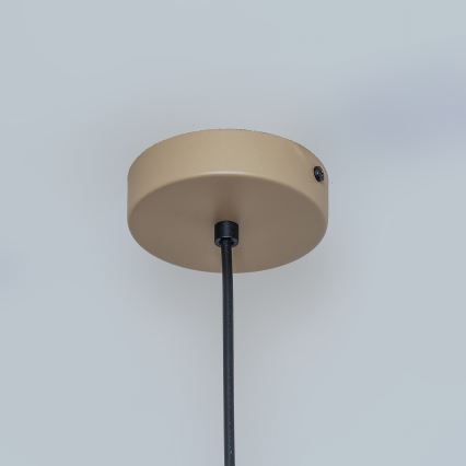 Lustr na lanku ETNA 1xE27/15W/230V pr. 18,5 cm béžová