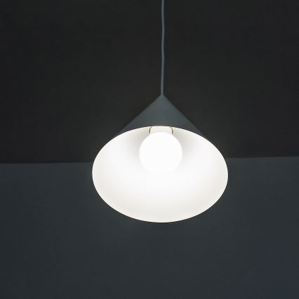 Lustr na lanku ETNA II 1xE27/15W/230V pr. 18,5 cm bílá