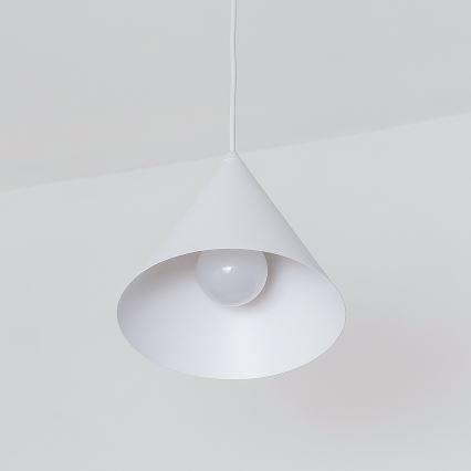 Lustr na lanku ETNA II 1xE27/15W/230V pr. 18,5 cm bílá