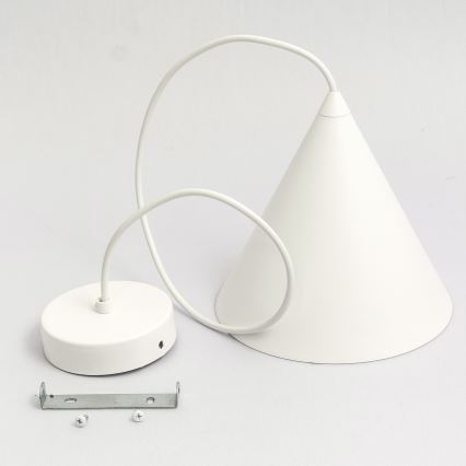 Lustr na lanku ETNA II 1xE27/15W/230V pr. 18,5 cm bílá