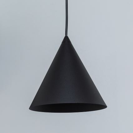 Lustr na lanku ETNA II 1xE27/15W/230V pr. 18,5 cm černá