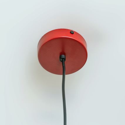 Lustr na lanku ETNA II 1xE27/15W/230V pr. 18,5 cm červená
