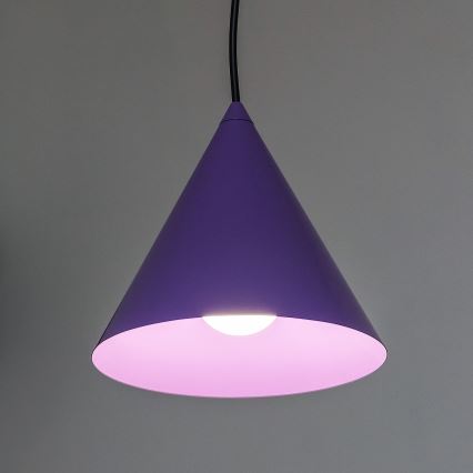 Lustr na lanku ETNA II 1xE27/15W/230V pr. 18,5 cm fialová