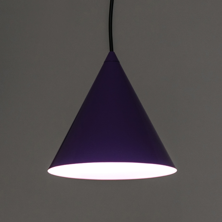 Lustr na lanku ETNA II 1xE27/15W/230V pr. 18,5 cm fialová