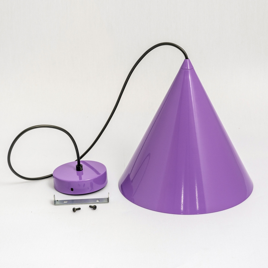Lustr na lanku ETNA II 1xE27/15W/230V pr. 18,5 cm fialová