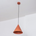 Lustr na lanku ETNA II 1xE27/15W/230V pr. 18,5 cm oranžová