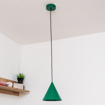 Lustr na lanku ETNA II 1xE27/15W/230V pr. 18,5 cm zelená