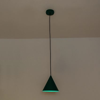 Lustr na lanku ETNA II 1xE27/15W/230V pr. 18,5 cm zelená