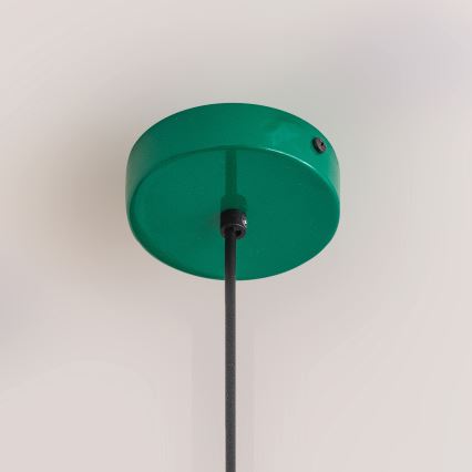 Lustr na lanku ETNA II 1xE27/15W/230V pr. 18,5 cm zelená