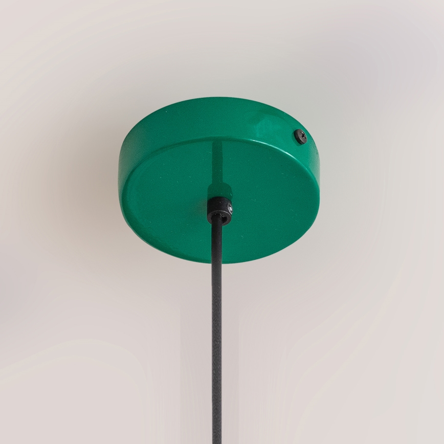 Lustr na lanku ETNA II 1xE27/15W/230V pr. 18,5 cm zelená