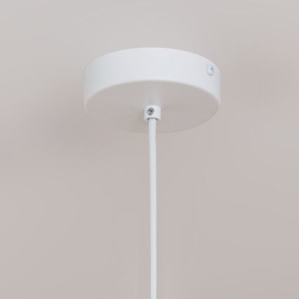 Lustr na lanku ETNA II 1xE27/15W/230V pr. 25 cm bílá