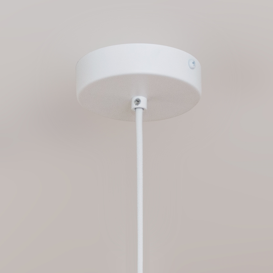 Lustr na lanku ETNA II 1xE27/15W/230V pr. 25 cm bílá