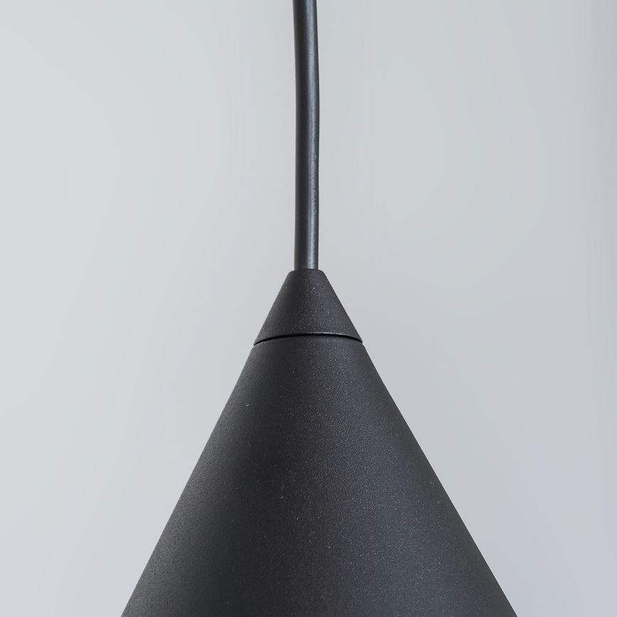 Lustr na lanku ETNA II 1xE27/15W/230V pr. 25 cm černá