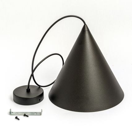 Lustr na lanku ETNA II 1xE27/15W/230V pr. 25 cm černá