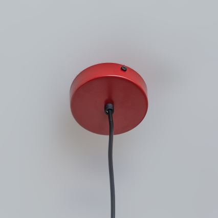 Lustr na lanku ETNA II 1xE27/15W/230V pr. 25 cm červená